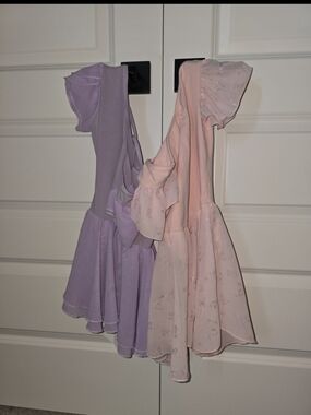 Girls' Lavender and Blush Pink Dance Dress Bundle